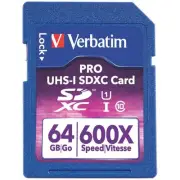 Verbatim Pro 64 Gb Microsd Extended Capacity [microsdxc] - Class 10/uhs-i - 104