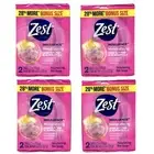 Zest Lush Orchid & Almond Oil Moisturizing Bar Soap 4.12 Oz Each 8 Bars Total