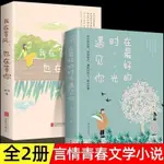 🐱我在等風也在等你在最好的時光遇見你青春愛情小說治愈系的書籍【正版】