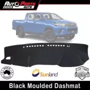 Fits Toyota Hilux 2015 2016 2017 2018 2019 2020 2021 2022 - 2025 Black Dashmat (for: Toyota)