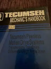 tecumseh engine Mechanics Hand Book. Motion Drive Systems, Transmissions, Mower