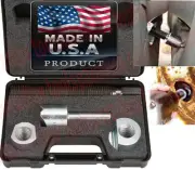 LARGE Dual Double 2 Steel STUCK HUB WHEEL Puller Removal Pusher Separator Tool