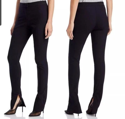 NWT Rag & Bone Icons Rebecca Zip Cuff Slim Leg Pants Black Size 10, Retail $350