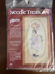 Needle Treasures Jan Hagara Mandy 11”x21” Child With Doll