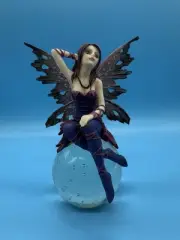 Vintage Fairy Clear Art Glass Paperweight Figurine Mythical Fantasy 6" Tall