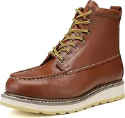 [HANDPOINT] Men's SureTrack 6" Leather Soft Toe Brown Work Boot 84994