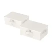 Underbed Storage Box with Lid Foldable Clothes Organizers Home Organising