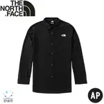 【THE NORTH FACE 男 排汗快乾抗UV長袖襯衫 AP《黑》】4NCQ/休閒上衣/薄襯衫/防曬襯衫/防曬夾克