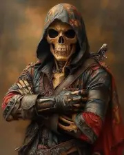 Skulls & Bones Dark Gothic Macabre – 8x10 Art Print 310424683