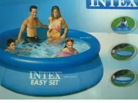 在飛比找Yahoo!奇摩拍賣優惠-玩樂生活 INTEX28120 碟型家庭大游泳池 戲水池30