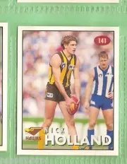 1996 AFL SELECT STICKER #141 NICK HOLLAND, HAWTHORN HAWKS