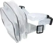 DECOMELODY Transparent Storage Bag Clear Unisex Waist Bag for Outdoor Activities Storage Pouch for Running Sports and Everyday Use Present for Friends and Family