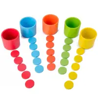在飛比找蝦皮商城優惠-蒙氏寶寶認識顏色分類杯 早教益智配對玩具 幼兒園兒童手眼協調