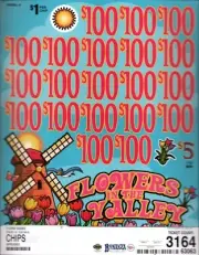 Pull Tab Tickets -Chip Tickets - Game - Flowers in the Valley