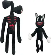 Siren Head Plush Toys Set - Cartoon Dog & Cat for Gifts and Party