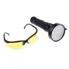 UV Blacklight Flashlight Light w/ Eye-protection
