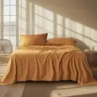 Linen Sheets - Linen Bedsheets Queen Size Bed, Blend from Linen Cotton