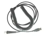15FT USB Laser Barcode Scanner Coiled Cable for Symbol LS2208 / CBA-U09-C15ZAR