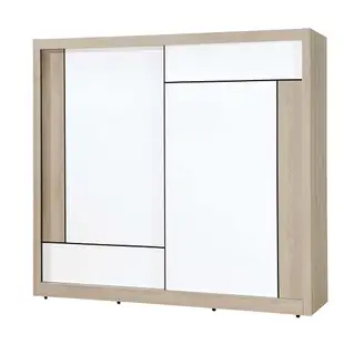 簡約北歐風維爾拉7X7尺衣櫃(附側拉鏡) (6.7折)