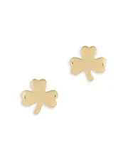 Bloomingdale's Fine Collection Small Clover Stud Earrings in 14K Yellow Gold