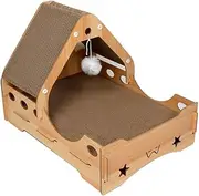 Cat Scratcher Cardboard, Square Corrugated Scratch Pad, Cat Scratching Lounge Bed, Durable Recycle Board for Furniture Protection, Cat Kitty Training Toy