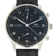 IWC Portugieser Chronograph Stainless Steel Black Dial IW371609