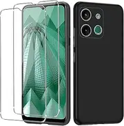 Case for Nokia HMD Aura + [2 Pack] Screen Protector, Electro-weideworld Ultra Thin Shockproof Soft TPU Protective Case Cover for Nokia HMD Aura
