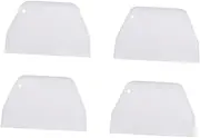 PRETYZOOM 4PCS Cake Decorating Tool Premium Plastic Smoother Scraper for Cake Making Versatile Baking Tool Easy to Clean Reusable