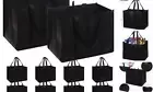 Set of 10 Reusable Grocery Bags Extra Large Foldable Heavy Duty Shopping Tote