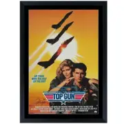 Tom Skerritt Top Gun Signed Movie Poster Framed