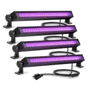 4 Pack 36W LED Black Light, UV Lights for Glow Party Large Space, Blacklight