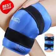 20 '' XXL Knee Ice Pack Wrap around Entire Knee, Large Gel Ice Pack for Knee Col