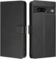 Compatible with Google Pixel 7 Pro 5G PU Leather Phone Cover,Compatible with Google Pixel 7 Pro 5G Card Slots Flip Stand Wallet Case Black