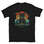 Japanese Anime Ramen Cat Retro T-shirt - Noodles Retro Kawaii Graphic Tee