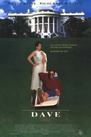 Dave (1993) original movie poster version B - single-sided - rolled