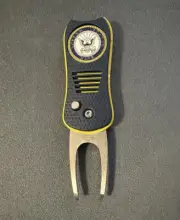 U.S. Navy Switchblade Golf Divot Tool - Navy/Yellow