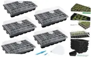 Seedling Trays Seed Starter Tray, 5-Pack Mini Propagator Plant Grow Kit