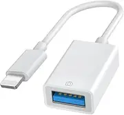 [Apple MFi Certified] Lightning to USB Adapter for iPhone 14 13Pro/Max USB Camera Adapter for iPhone, OTG Adaptor Supports Flash Drive, Card Reader, Mouse, Keyboard, MIDI, Microphones