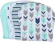 Yardwe 4Pcs Cotton Burp Cloths Multi Newborn Hiccup Towels Soft Absorbent Saliva Rags for Delicate Skin Present for Showers and Special Occasions