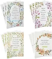 Dayspring Assorted Religious Sympathy Cards, Floral Wreaths (12 Cards with Envelopes)