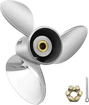 [VEVOR] Outboard Propeller, Replace for OEM 3860709, 3-Blade 14.5" x 21" Pitch Steel Boat Propeller, Compatible with Volvo Penta SX Drive All Models, with 19 Tooth Splines, RH