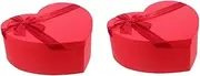 Sosoport 2pcs Shaped Box Personalized Envelope Shelf Corner Flowers Poster Paper Tube Wedding Envelope Lemon Decoration Brocade Envelope Decoration Red Paper