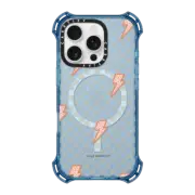 iPhone 16 Pro Bounce Case MagSafe Compatible Checkerboard Lightning Bolts