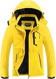 [MOERDENG] Women's Waterproof Ski Jacket Warm Winter Snow Coat Mountain Windbreaker Hooded Raincoat Jacket