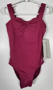 Danskin Girls Size Small (4-6) Cerise Leotard Sleeveless NWT