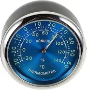 PENIKOKO Car Interior Thermometer Digital Clock Temperature Gauge for Vehicle Dashboard Elegant Accurate Timekeeping for Nighttime Use