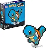 MEGA Pokemon Action Figure Building Set, Squirtle with 367 Pieces and Pixel Retro Style, for Table or Wall Decor, Build & Display Toy for Collectors