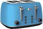 Vintage Electric 4 Slice Toaster Sky Blue Stainless Steel 1650W