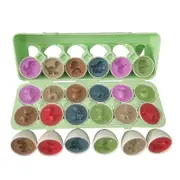 12Pcs Easter Dinosaur Eggs Sensory Early Learning Fine Motor Skills Toys Educational Color Shape Puz