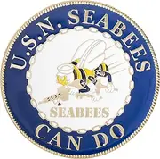 Unites States Navy Seabees Can Do Challenge Coin